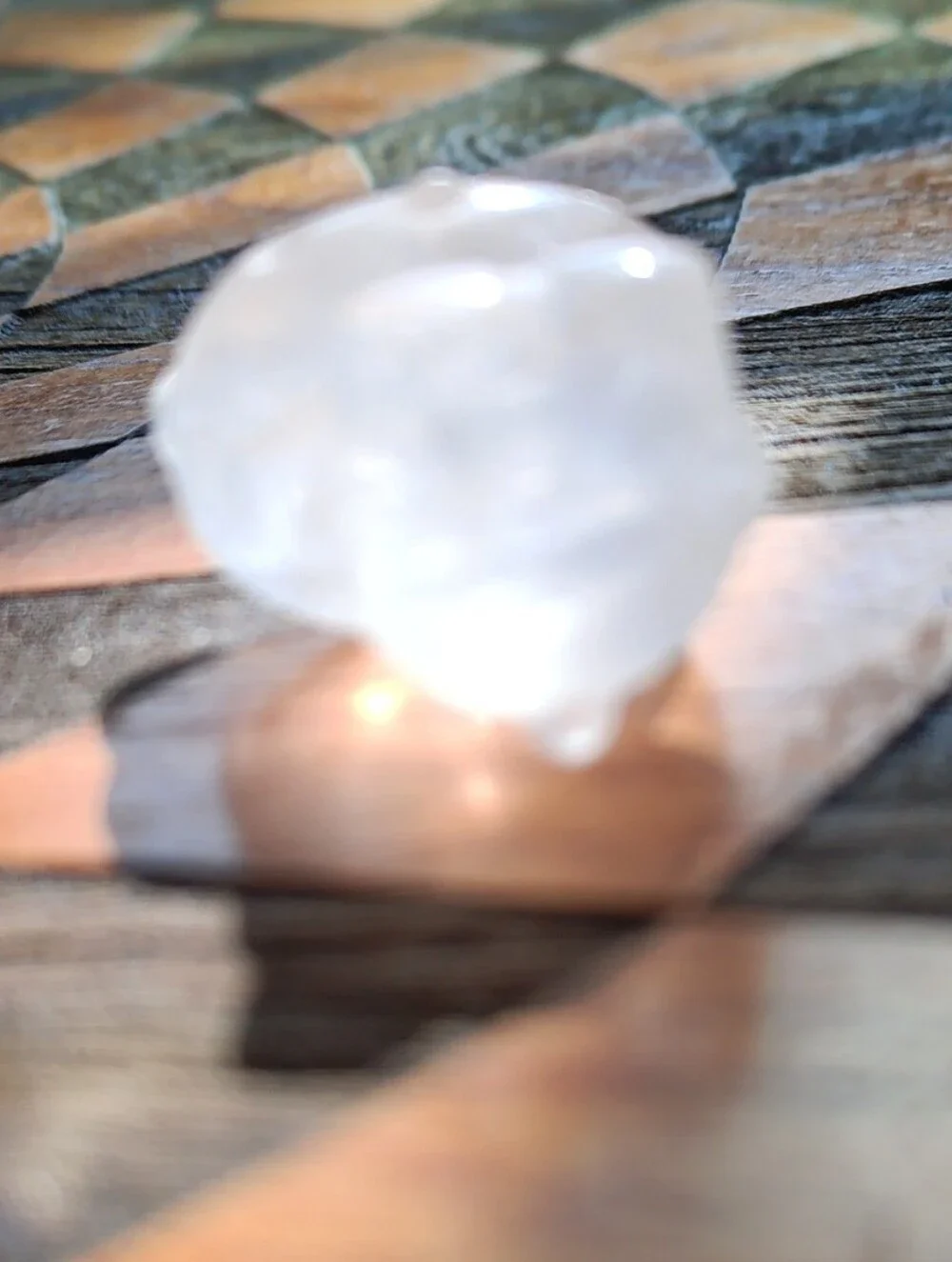 Clear Quartz Crystal Hello Kitty